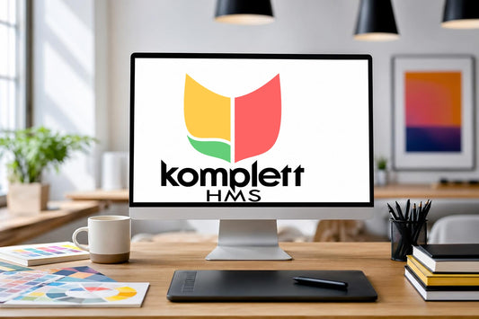 Komplett HMS logo og visuell profil